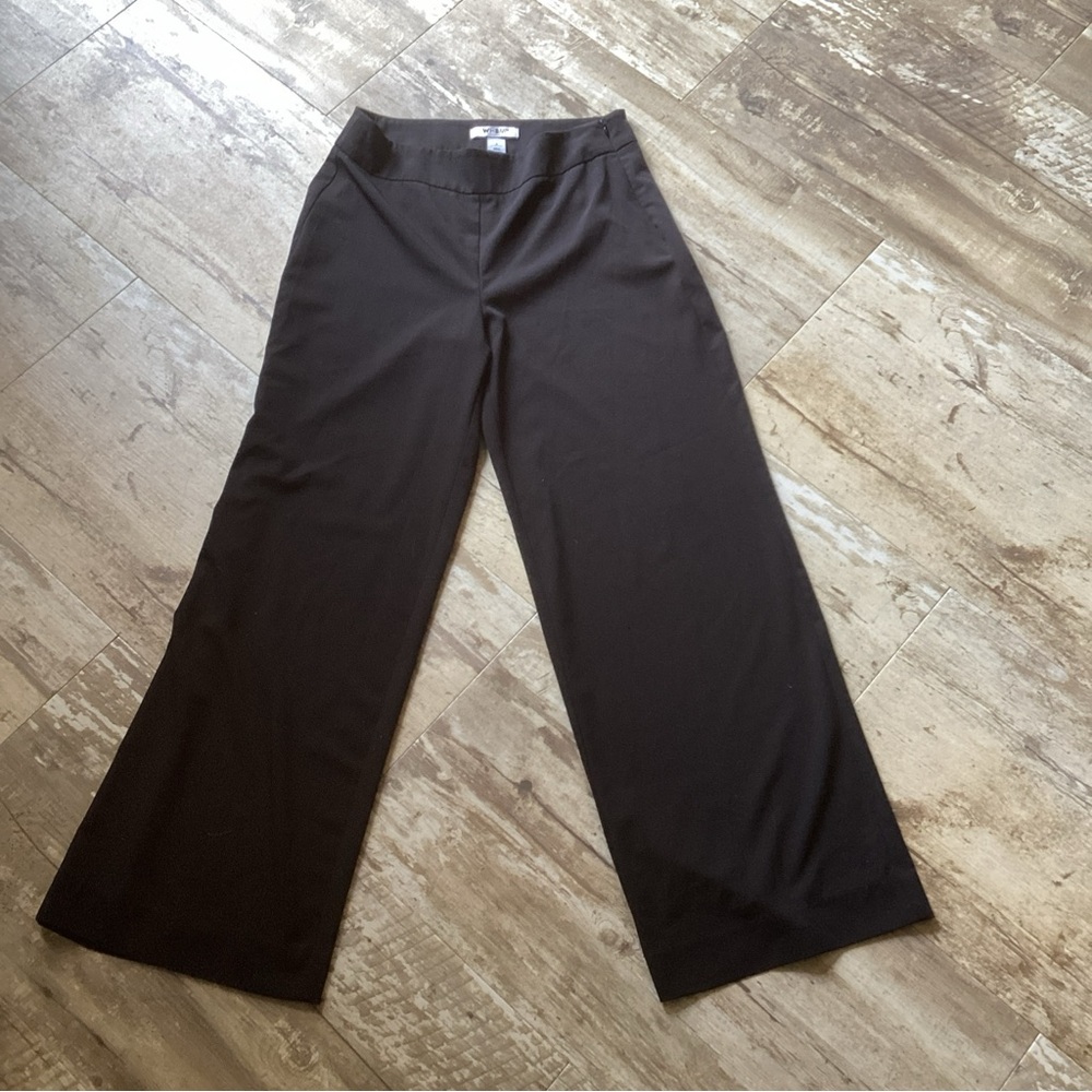WHBM White House Black Market Dress Pants Black Wide Leg Women’s 4